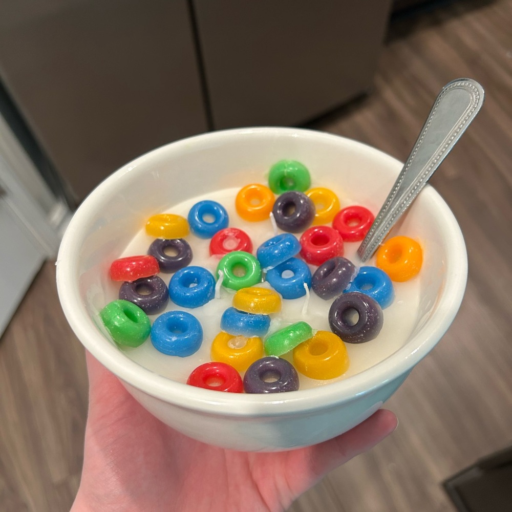 Toucan Tokens Cereal Candle Beeswax Homemade